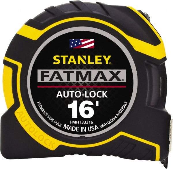 Stanley - 16' x 1-1/4" Tape Measure - 1/16" Graduation - All Tool & Supply