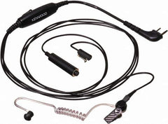 Kenwood - Ear Bud, Palm Microphone Three Wire Microphone - Black, Use with Protalk Series Two Way Radios - All Tool & Supply