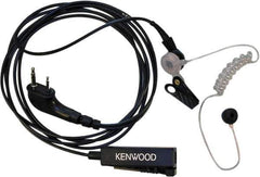 Kenwood - Ear Bud, Palm Microphone Two Wire Microphone - Black & Clear, Use with Protalk Series Two Way Radios - All Tool & Supply