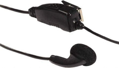 Kenwood - Ear Bud, Push to Talk Microphone Clip Mic with Earphone - Black, Use with Protalk Series Two Way Radios - All Tool & Supply