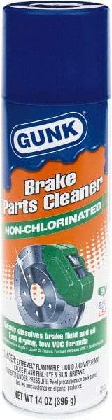 Gunk - Nonchlorinated Brake Parts Cleaner - 14 oz Aerosol Can with Straw - All Tool & Supply