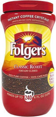 Folgers - Instant Coffee Crystals, Classic Roast, 16 oz Jar - All Tool & Supply