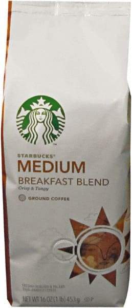 Starbucks - Coffee, Breakfast Blend, Ground, 1 Lb Bag - All Tool & Supply