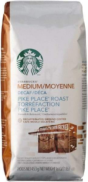 Starbucks - Coffee, Ground, Pike Place Decaf, 1 Lb Bag - All Tool & Supply