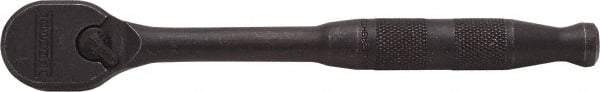 Proto - 3/8" Drive Pear Head Ratchet - Black Oxide Finish, 7" OAL, 90 Gear Teeth, Standard Handle, Reversible Head - All Tool & Supply