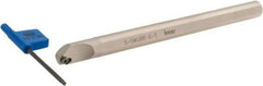 Iscar - 0.413" Min Bore Diam, 5" OAL, 3/8" Shank Diam, S-SWUB Indexable Boring Bar - WB.T 52.. Insert, Screw or Clamp Holding Method - All Tool & Supply