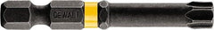 DeWALT - T40 Torx Bit - 1/4" Hex Drive, 2" OAL - All Tool & Supply