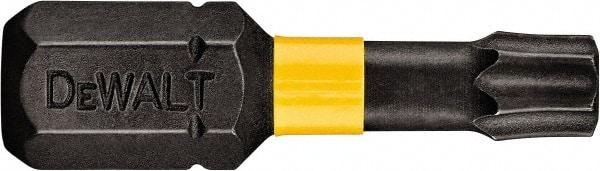 DeWALT - T6 Torx Bit - 1/4" Hex Drive, 1" OAL - All Tool & Supply