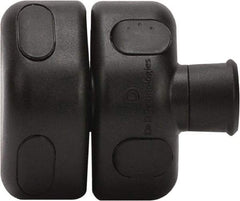 D&D Technologies - 1-1/4" Bar Latch Length, 2-3/4" High, Polymer Adjustable Gate Latch - Black Finish, 1/2" Hole Diam - All Tool & Supply