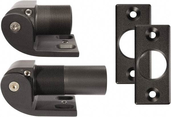 D&D Technologies - 2.16" Long x 2.16" Wide x 5/16" Thick, Gate Hinge - Aluminun, Anodized Aluminum Finish - All Tool & Supply