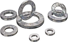 DISC-LOCK - 1/2", 0.937" OD, Zinc Flake, Steel Wedge Lock Washer - Grade 1010 Carbon Steel, 0.505 to 0.515" ID - All Tool & Supply