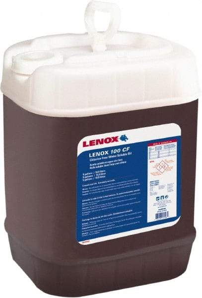 Lenox - CF 100, 5 Gal Pail Cutting & Sawing Fluid - Water Soluble, For Grinding, Milling, Tapping, Turning, Drilling - All Tool & Supply