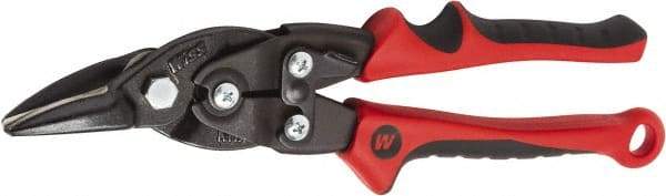 Wiss - 1-3/8" Length of Cut, Left Pattern Aviation Snip - 10-1/4" OAL, Nonslip Grip Handle, 18 AWG Steel Capacity - All Tool & Supply