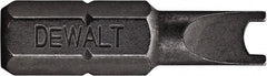 DeWALT - 9/32" Slotted Screwdriver Bit - 1/4" Hex Drive, 1" OAL - All Tool & Supply