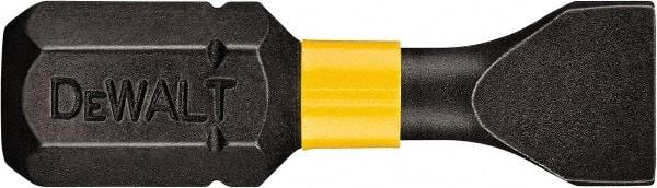 DeWALT - 3/16" Slotted Screwdriver Bit - 1/4" Hex Drive, 1" OAL - All Tool & Supply