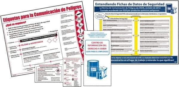 NMC - Not Applicable Hazmat, Spill Control & Right to Know Training Kit - English, Spanish, Includes Posters, Wallet Cards, Booklets - All Tool & Supply