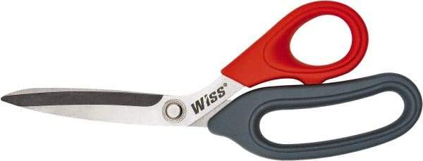 Wiss - 3" LOC, 8-1/2" OAL Stainless Steel Scissors - Plastic Offset Bent Handle, For General Purpose Use - All Tool & Supply