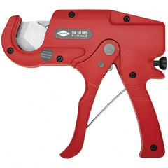 Knipex - Pipe & Tube Cutters Type: Trigger Action Plastic Pipe and Hose Cutter Maximum Pipe Capacity (Inch): 1-3/8 - All Tool & Supply