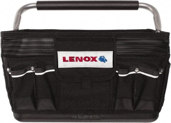 Lenox - 23 Pocket Black Ballistic Nylon Tool Bag - 19" Wide x 10" Deep x 12" High - All Tool & Supply