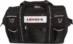 Lenox - 19 Pocket Black Ballistic Polyester Tool Bag - 16" Wide x 10-1/2" Deep x 10-1/2" High - All Tool & Supply