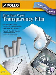 Apollo - Transparency Films & Sleeves Audio Visual Conference Accessory Type: Transparency Sleeves For Use With: Plain Paper Copiers - All Tool & Supply