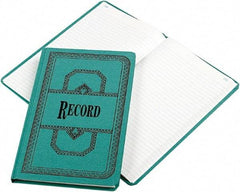 Boorum & Pease - 300 Sheet, 12-1/8 x 7-5/8", Record Rule Record/Account Book - Blue - All Tool & Supply