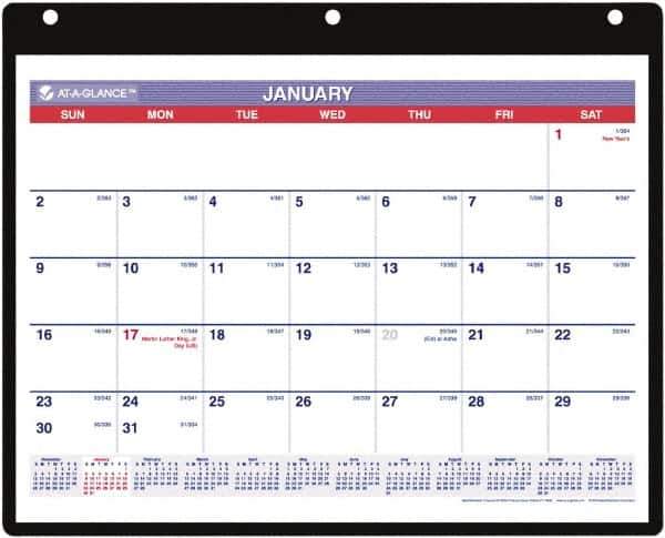 AT-A-GLANCE - 12 Sheet, 11 x 8-1/4", Wall Calendar - All Tool & Supply