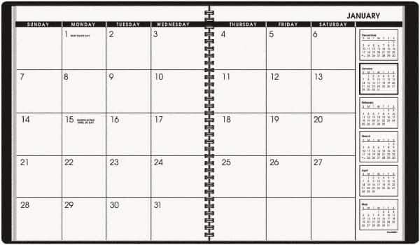 AT-A-GLANCE - 26 Sheet, 9 x 11", Planner Appointment Book - Black - All Tool & Supply