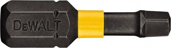 DeWALT - #0" Square Size Square Recess Bit - 1/4" Hex Drive, 1" OAL - All Tool & Supply