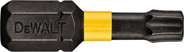 DeWALT - T27 Torx Bit - 1/4" Hex Drive, 1" OAL - All Tool & Supply