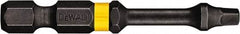 DeWALT - #2" Square Size Square Recess Bit - 1/4" Hex Drive, 2" OAL - All Tool & Supply