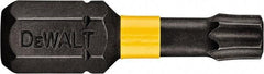 DeWALT - T9 Torx Bit - 1/4" Hex Drive, 1" OAL - All Tool & Supply