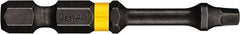 DeWALT - #3" Square Size Square Recess Bit - 1/4" Hex Drive, 2" OAL - All Tool & Supply