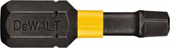 DeWALT - #2" Square Size Square Recess Bit - 1/4" Hex Drive, 1" OAL - All Tool & Supply