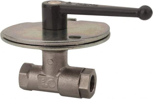 Legris - 3/4" Pipe, Female Port, Nickel Plated Brass Standard Ball Valve - Inline - One Way Flow, FBSPP x FBSPP Ends, Lever Handle, 580 WOG - All Tool & Supply