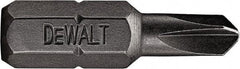 DeWALT - #0 Torq-Set Bit - 1/4" Hex Drive, 1" OAL - All Tool & Supply