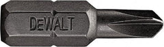 DeWALT - #3 Torq-Set Bit - 1/4" Hex Drive, 1" OAL - All Tool & Supply