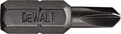 DeWALT - #2 Torq-Set Bit - 1/4" Hex Drive, 1" OAL - All Tool & Supply