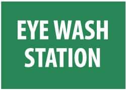 NMC - "Eye Wash Station", 7" Long x 10" Wide, Aluminum Safety Sign - Rectangle, 0.04" Thick, Use for First Aid - All Tool & Supply