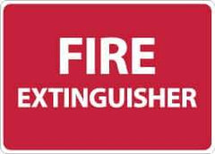 NMC - Fire Extinguisher, Aluminum Fire Sign - 14" Wide x 10" High - All Tool & Supply