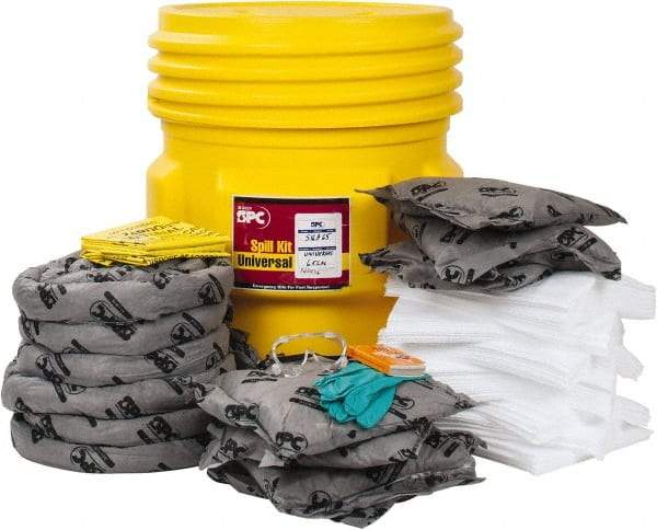 Brady SPC Sorbents - 63 Gal Capacity Universal Spill Kit - 65 Gal No Container Included - Refill Only - All Tool & Supply