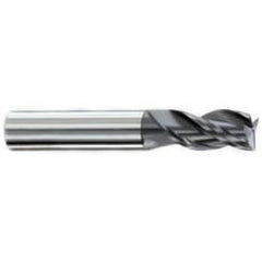 7/32" Dia. - 7/16" LOC - 2-1/2" OAL - .015-.020 Radius 3 FL Carbide S/E HP End Mill-AlTiN - All Tool & Supply