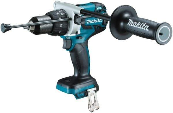 Makita - 18 Volt 1/2" Keyless Chuck Cordless Hammer Drill - 0 to 34,000 BPM, 0 to 400 & 0 to 1,500 RPM, Reversible, Ergonomic Handle - All Tool & Supply