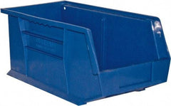 Durham - 14-5/8" Deep, Blue Plastic Hang and Stack Bins - 7" High x 8-1/4" Wide x 14-5/8" Long - All Tool & Supply