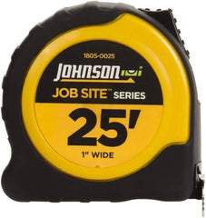 Johnson Level & Tool - 25' x 1" Tape Measure - 1/16" Graduation, Inch Graduation Style - All Tool & Supply