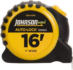 Johnson Level & Tool - 16' x 1" Tape Measure - 1/16" Graduation, Inch Graduation Style - All Tool & Supply