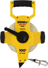 Johnson Level & Tool - 100' x 1/2" Tape Measure - 1/8" (Face) & 1/10" (Back) Graduation, Inch Graduation Style - All Tool & Supply