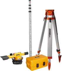 Johnson Level & Tool - 22x Magnification, 4 to 200 Ft. Measuring Range, Builder's Level Optical Level Kit - Accuracy 3/16 Inch at 100 Ft., Kit Includes Tripod, 13 Grade Rod, Hard Shell Carrying Case - All Tool & Supply