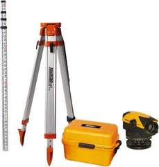 Johnson Level & Tool - 30x Magnification, 2.62 to 400 Ft. Measuring Range, Automatic Optical Level Kit - Accuracy 1/16 Inch at 200 Ft., Kit Includes Tripod, 13 Grade Rod, Hard Shell Carrying Case - All Tool & Supply