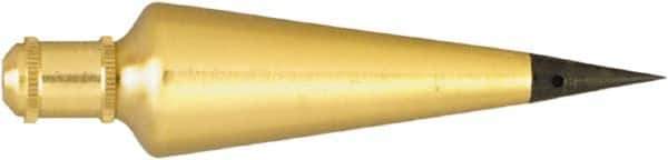 Johnson Level & Tool - 5-5/16 Inch Long, 1-5/16 Inch Diameter Brass Plumb Bob - 32 Ounce, Has Replacable Tip - All Tool & Supply